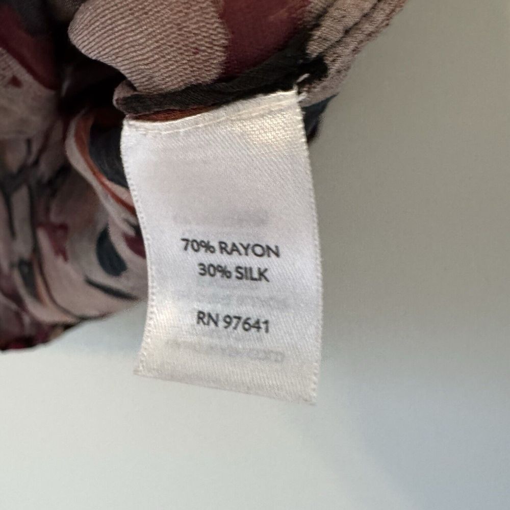 J.Jill Small Black Multicolor Patchwork Sheer Vel… - image 5